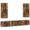 vidaXL Ensemble de meubles TV 5 pcs Ch&ecirc;ne fum&eacute; Bois d'ing&eacute;nierie