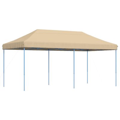 vidaXL Tente de réception pliable escamotable beige 580x292x315 cm