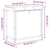 vidaXL Banc &agrave; chaussures tiroir rabattable ch&ecirc;ne sonoma 62x32x56 cm