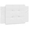vidaXL Cadre de lit sans matelas Zadar blanc 100x200 cm similicuir