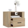 vidaXL Tables de chevet murales 2 pcs Ch&ecirc;ne sonoma 50x36x40 cm