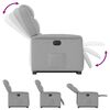 vidaXL Fauteuil inclinable &eacute;lectrique gris nuage tissu