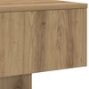 vidaXL Table basse chêne artisanal 60x60x31,5 cm bois d'ingénierie