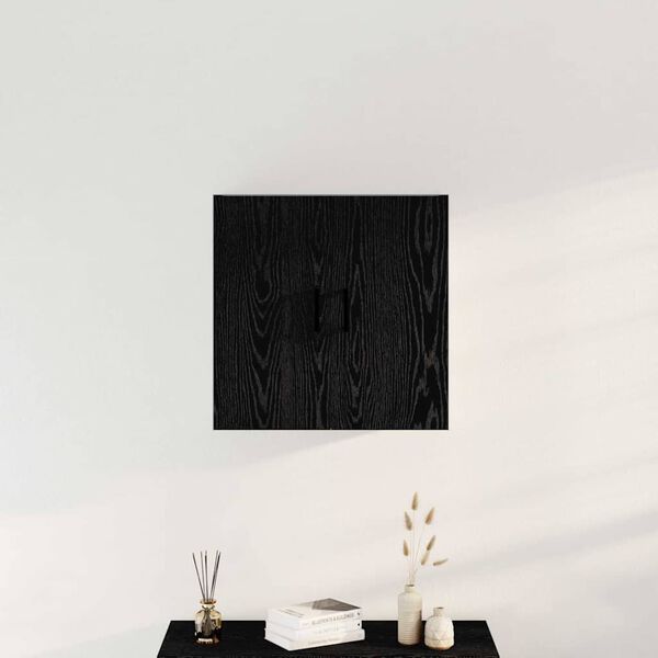 vidaXL Meuble mural Ch&ecirc;ne noir 60 x 31 x 60 cm Bois d'ing&eacute;nierie