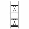 vidaXL &Eacute;tag&egrave;re Ch&ecirc;ne noir 40 x 30 x 146 cm Bois d'ing&eacute;nierie