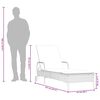 vidaXL Chaises longues avec coussins lot de 2 gris r&eacute;sine tress&eacute;e