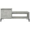 vidaXL Table basse Gris béton 100x50x45 cm Bois d'ingénierie