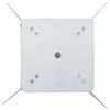 vidaXL Base de parasol enterr&eacute; argent&eacute; 27,5x27,5x45 cm acier