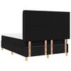 vidaXL Lit &agrave; ressorts avec matelas Noir 140 x 200 cm tissu