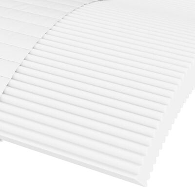 vidaXL Matelas en mousse blanc 90x200 cm dureté H2 H3