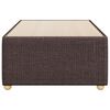 vidaXL Cadre de lit sans matelas marron fonc&eacute; 90x190 cm tissu