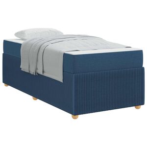 vidaXL Cadre de lit Bleu 80 x 200 cm tissu