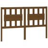 vidaXL T&ecirc;te de lit Marron miel 125,5x4x100 cm Bois massif de pin