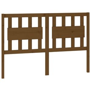 vidaXL T&ecirc;te de lit Marron miel 125,5x4x100 cm Bois massif de pin