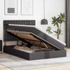 vidaXL Lit de Rangement Gris 140 x 190 cm Cuir synth&eacute;tique