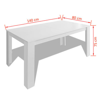 vidaXL Banc à chaussures 80x24x45 cm Blanc