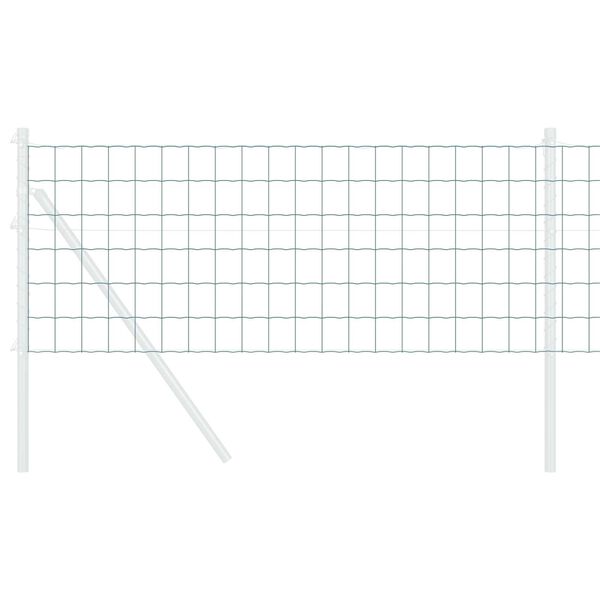 vidaXL Cl&ocirc;ture Euro Vert 0,8 x 25 m Fer rev&ecirc;tu de PVC