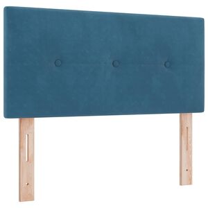 vidaXL T&ecirc;te de lit Bleu fonc&eacute; 80 cm Velours