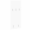 vidaXL Porte-manteau mural Blanc 40 x 10 x 90 cm Bois d'ing&eacute;nierie
