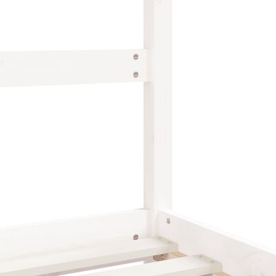 vidaXL Cadre de lit d'enfant blanc 2x(90x190) cm bois de pin massif
