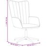 vidaXL Chaise de relaxation Rose Velours