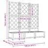 vidaXL Cache-pot de jardin 3 pcs Noir 120 x 40 x 125,5 cm Acier