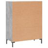 vidaXL Buffet gris b&eacute;ton 69,5x34x90 cm bois d'ing&eacute;nierie