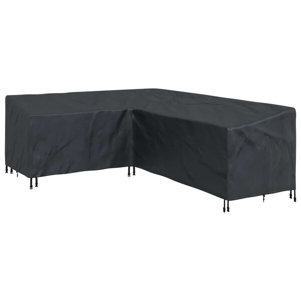 vidaXL Housse pour meubles Noir 250 x 180 x 80 cm Tissu Oxford 600D