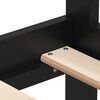 vidaXL Lit de jour sans matelas noir bois de pin massif 90x200 cm