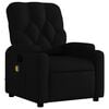 vidaXL Fauteuil de massage inclinable Noir Tissu