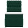 vidaXL Sommier &agrave; lattes de lit et matelas Vert fonc&eacute; 80x200 cm Velours