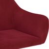 vidaXL Chaise &agrave; bascule Rouge bordeaux Velours
