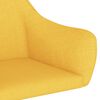 vidaXL Chaises pivotantes &agrave; manger lot de 4 jaune tissu