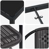 vidaXL Ensemble de salle &agrave; manger pour jardin 7 pcs Noir