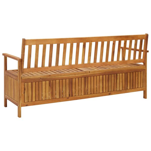 vidaXL Banc de rangement de jardin 170 cm bois d'acacia solide