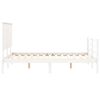 vidaXL Cadre de lit sans matelas blanc 120x200 cm bois massif