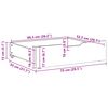 vidaXL Tiroirs sous le lit 2 pcs brun cire 75x55x17 cm pin massif