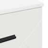 vidaXL Cabinet de chevet Blanc 38 x 38 x 66 cm Bois d'ing&eacute;nierie