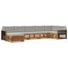 vidaXL Ensemble de canap&eacute;s d'ext&eacute;rieur 7 pc Naturel et gris clair