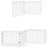 vidaXL Barri&egrave;re pour chien porte pliable 6panneaux blanc bois peuplier