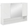 vidaXL Ensemble de mobilier de salle de bain 5 pcs Blanc brillant