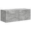 vidaXL Ensemble meuble TV 4 pcs Gris b&eacute;ton Bois d'ing&eacute;nierie