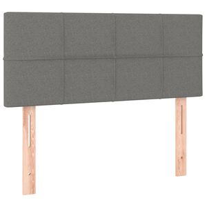 vidaXL T&ecirc;te de lit Gris fonc&eacute; 80x5x78/88 cm Tissu