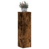 vidaXL Supports pour plantes 2 pcs ch&ecirc;ne fum&eacute; bois d'ing&eacute;nierie