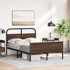 vidaXL Cadre de lit sans matelas 140x200 cm ch&ecirc;ne marron