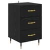 vidaXL Cabinet de chevet Ch&ecirc;ne noir 40 x 40 x 66 cm Bois d'ing&eacute;nierie