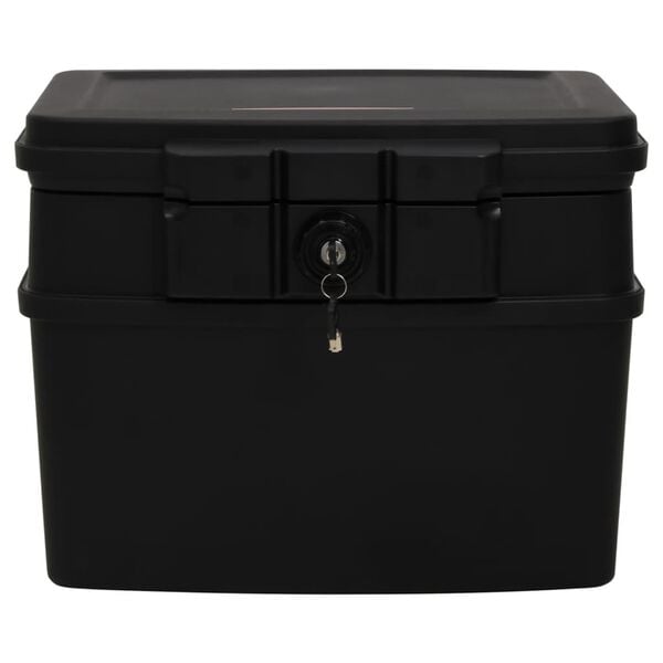 vidaXL Coffre-fort noir 44x37x34 cm