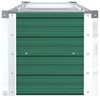 vidaXL Lit sur&eacute;lev&eacute; de jardin Acier galvanis&eacute; 320x40x45 cm Vert