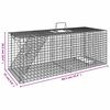 vidaXL Pi&egrave;ge &agrave; animaux 64,5 x 25 x 26,5 cm Fer galvanis&eacute;