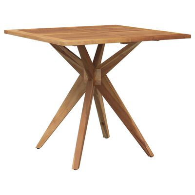 vidaXL Table de jardin carrée 85x85x75 cm bois d'acacia solide